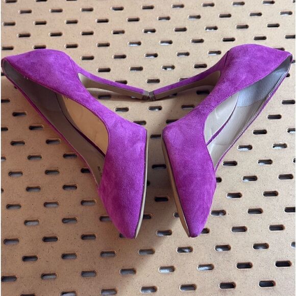 Botkier shoes Womens Sz 10 M high heels Leather suede Marci Raspberry Fizz Pump - Picture 9 of 14
